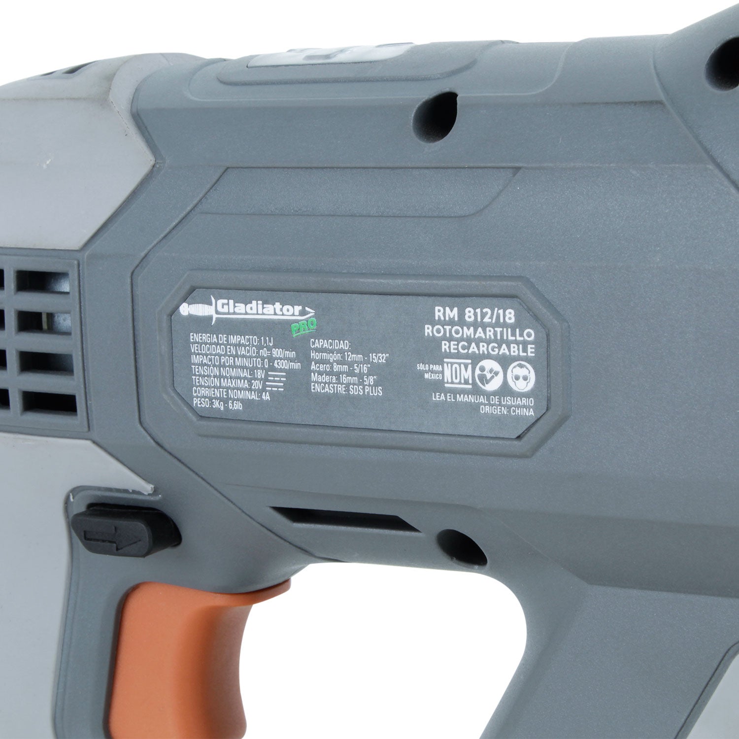 ROTOMARTILLO INALAMBRICO 18V 1BAT RM812/18 C1