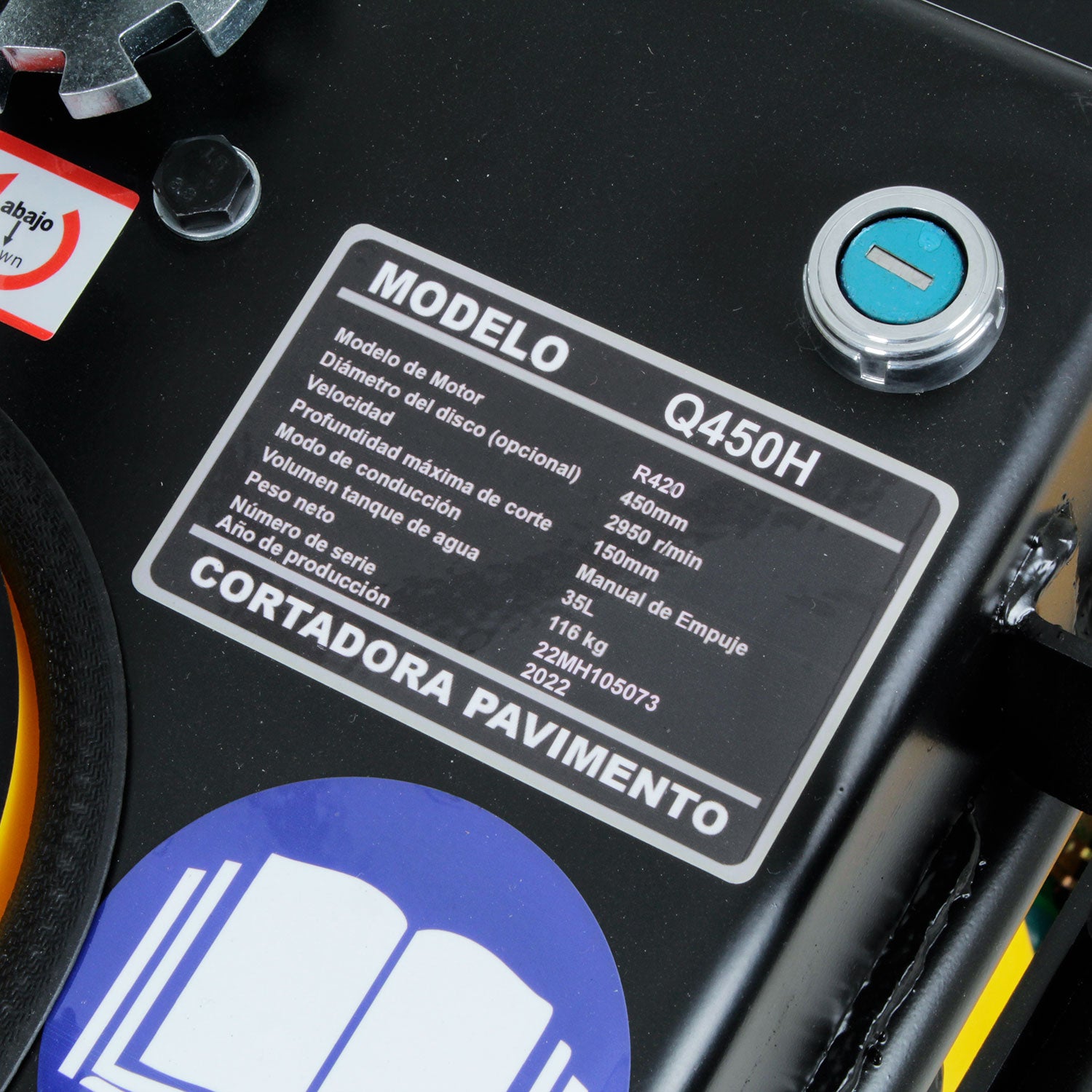 CORTADORA de CONCRETO Y ASFALTO GASOLINA 7,5 hp Q4