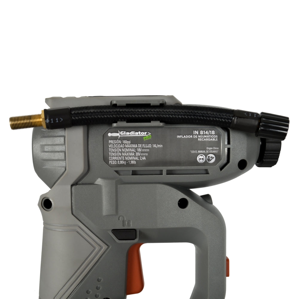 INFLADOR NEUMATICOS 18V + 1 BAT 1,5AH + CARGADOR