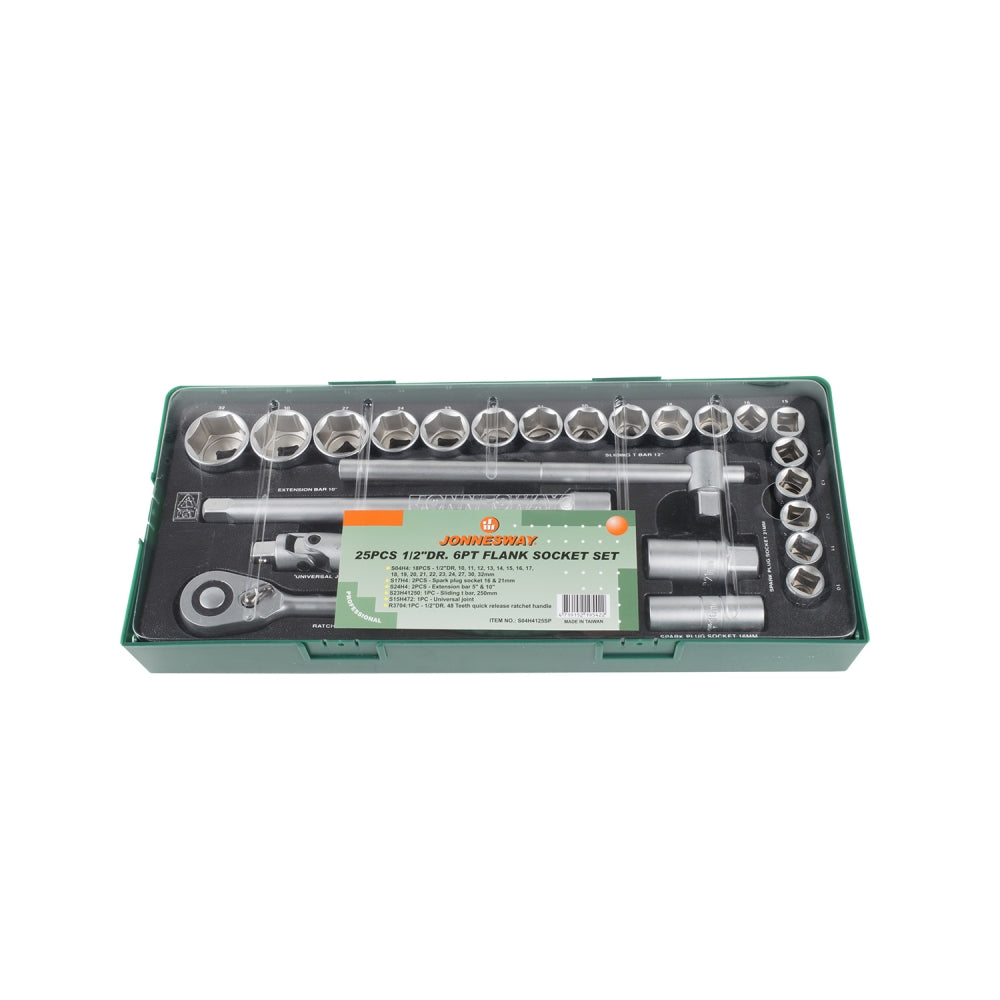 JUEGO de DADOS 1/2&#39;; 25 piezas S04H4125SP