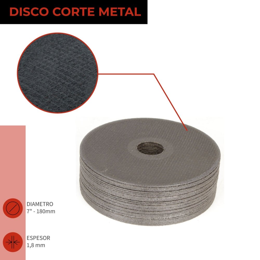DISCO CORTE 7&#39;; x 1.8mm METAL/INOX DAC 818018