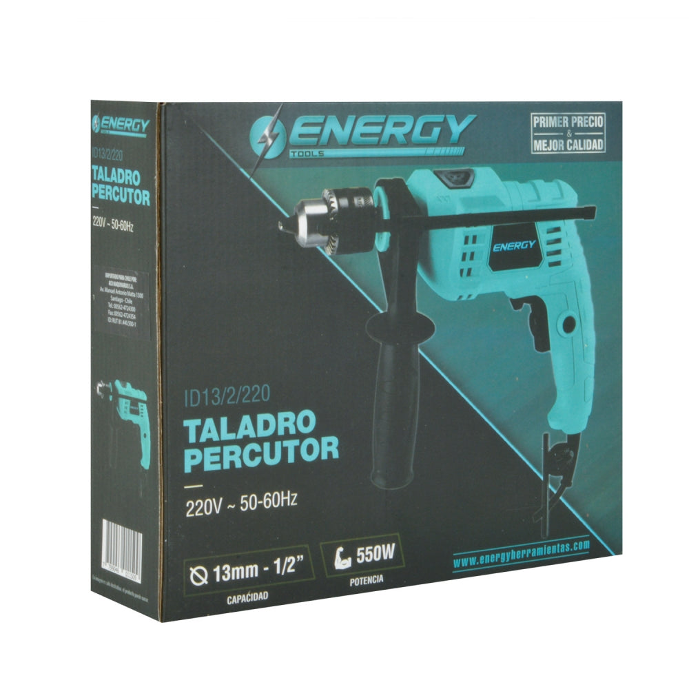 Taladro Percutor 13 MM 550 W ID13/2/220 ENERGY