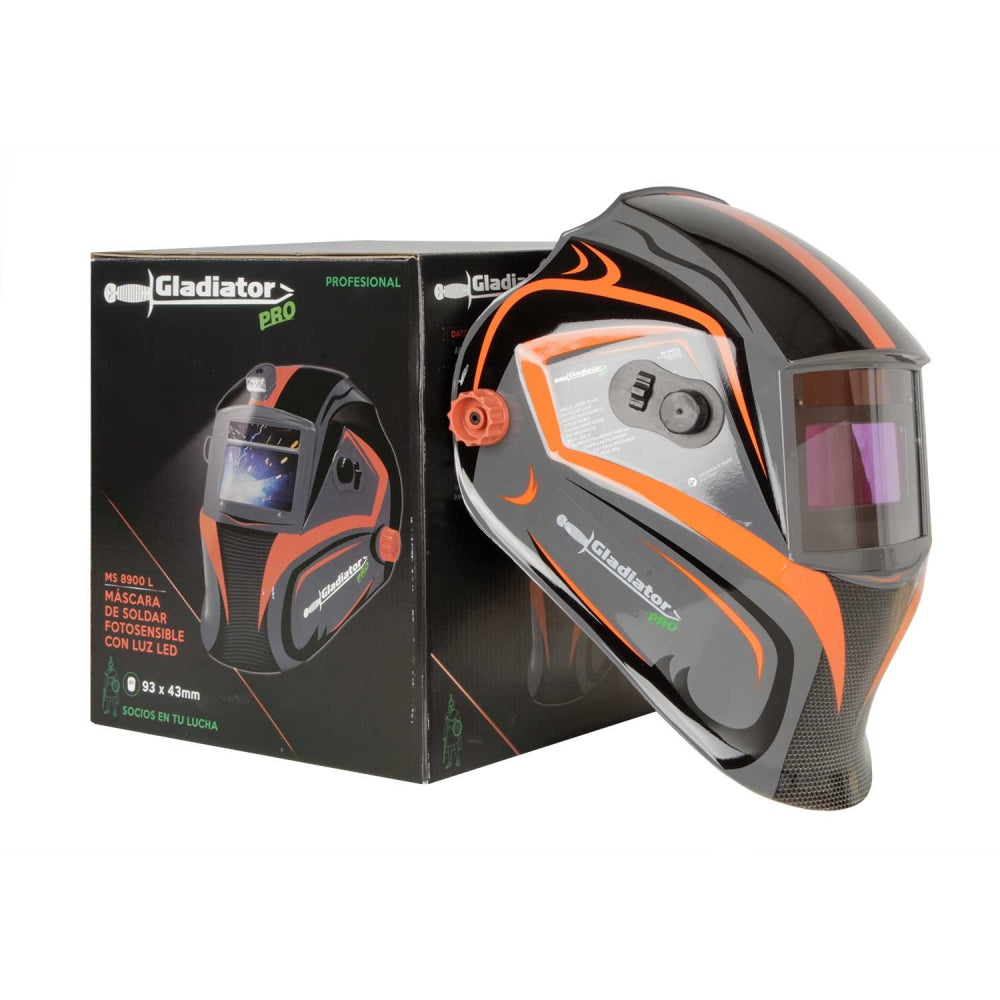 Máscara Fotosensible Led MS8900L Gladiator
