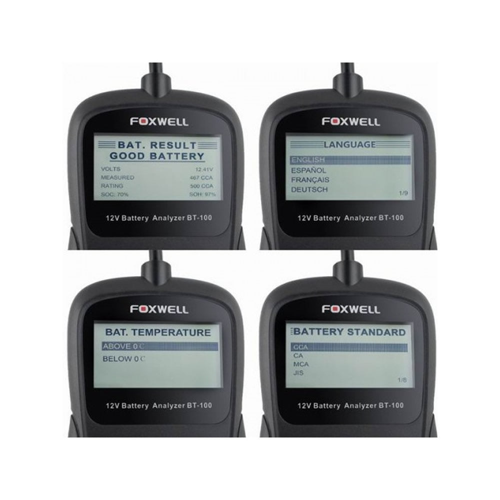ANALIZADOR de BATERIAS BT100
