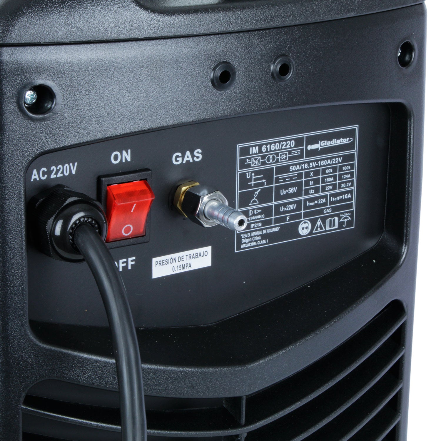 SOLDADORA INVERTER MIG 160 amp IM 6160/220