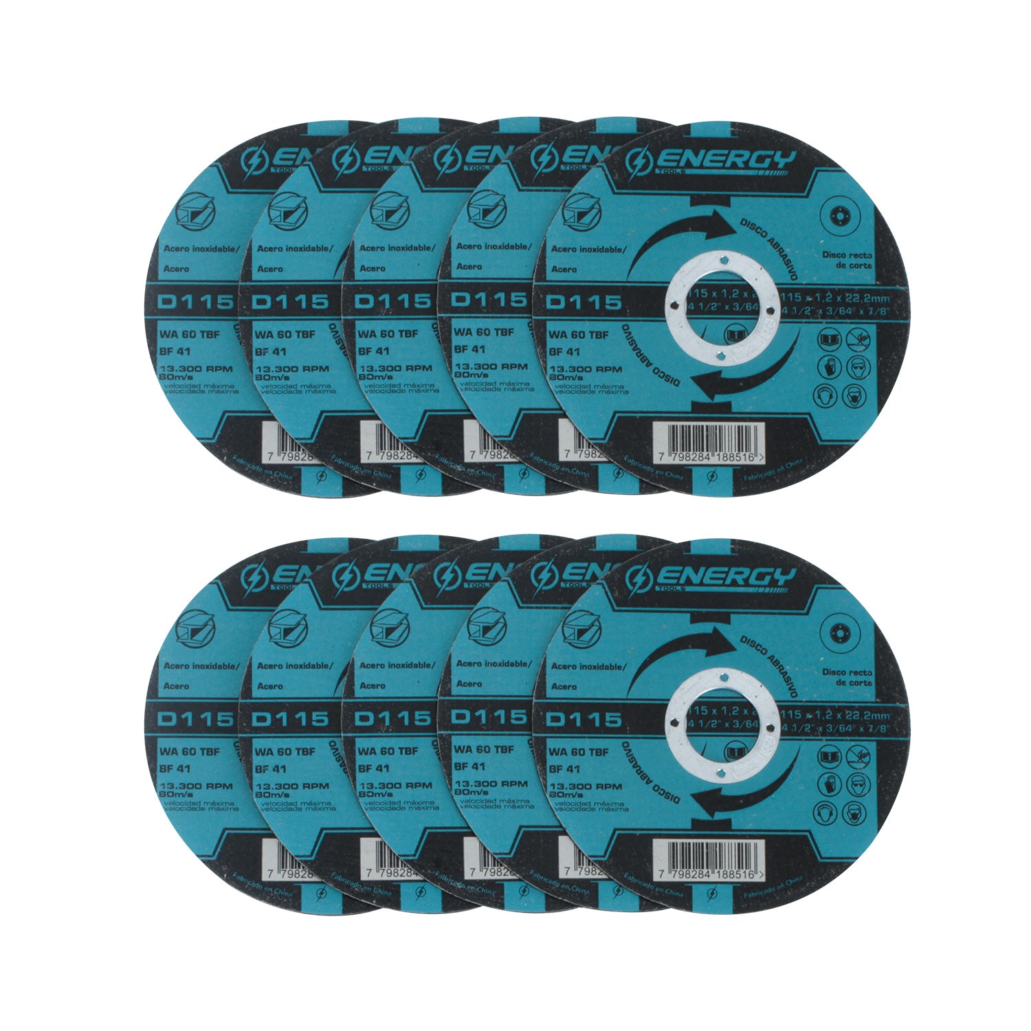 Kit Soldadora Inv Arco 140 Amp + Esmeril Angular + 10 Discos ENERGY