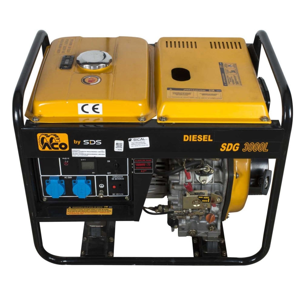 Generador Diesel 2,8 KW 220 V SDG3000L SDS POWER