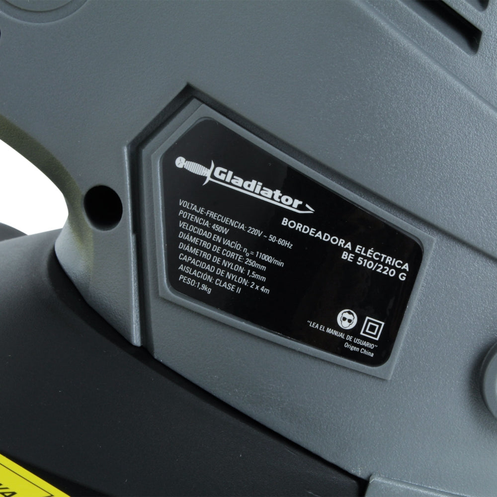 Orilladora Eléctrica 450W BE 510/220 GLADIATOR