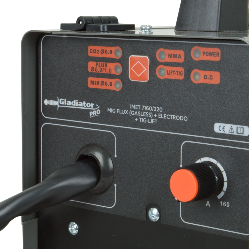 Soldadora 160 amp MIG FLUX-ARCO-TIG IMET 7160/220 GLADIATOR