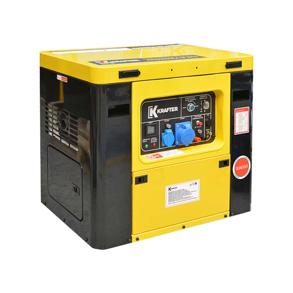 Generador Diesel 6 KVA 220V P/E Insonoro + ATS KRAFTER
