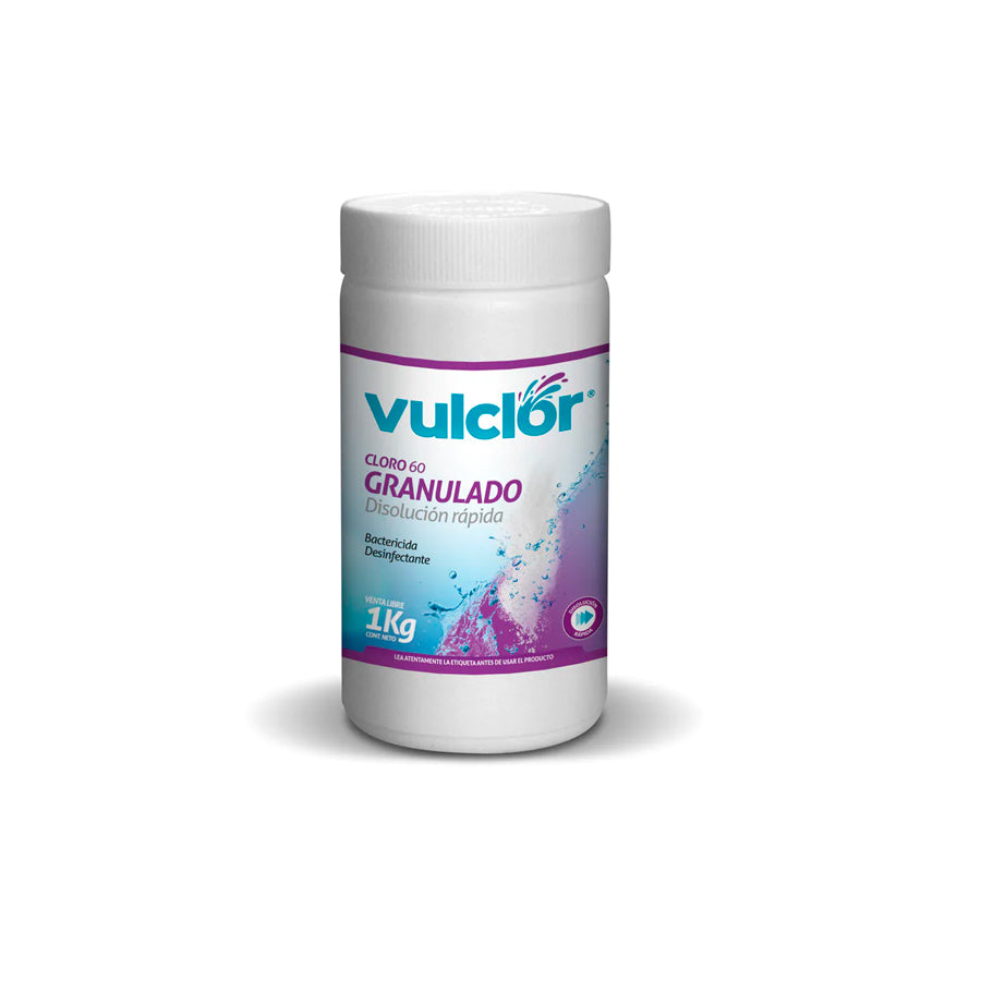 Cloro 60 granulado - Disolución rápida 1KG VULCANO