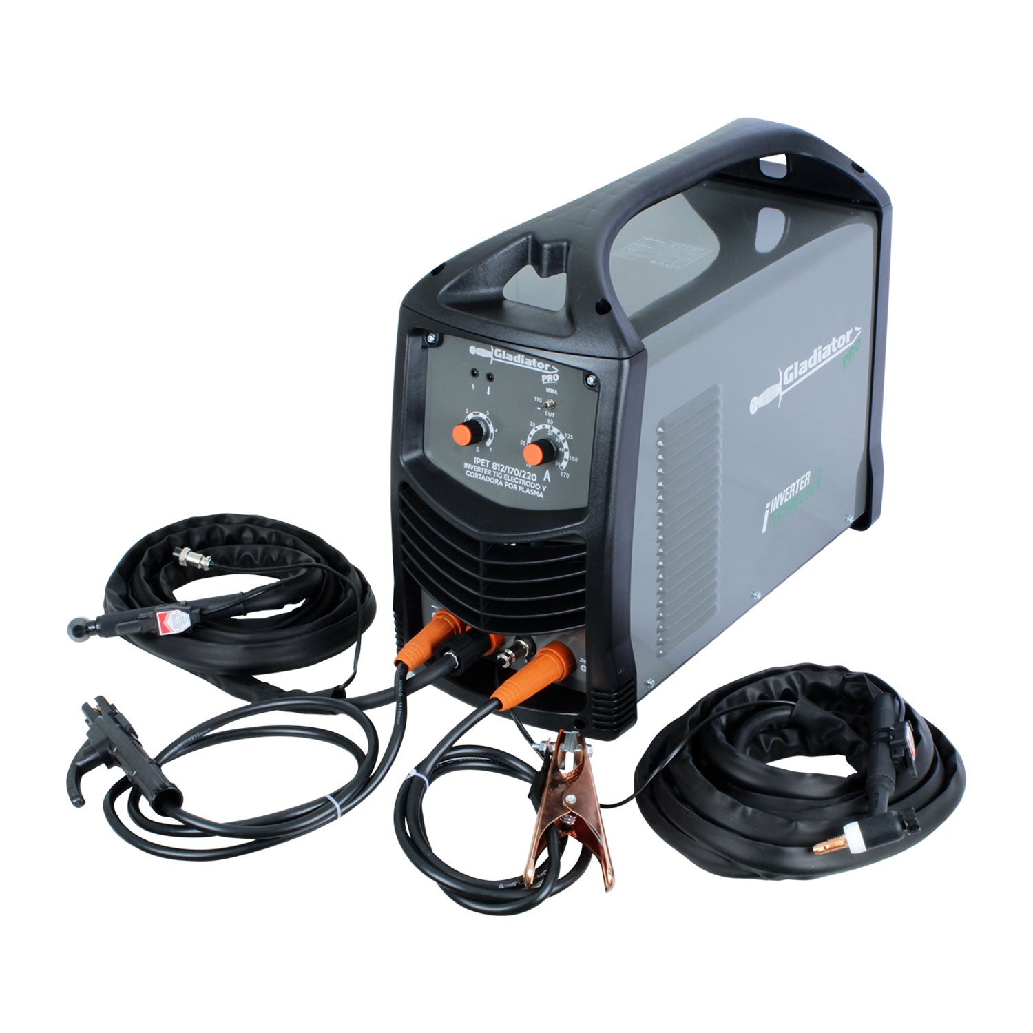 SOLDADORA TIG-ARCO-CORTA PLASMA 170amp IPET812/170