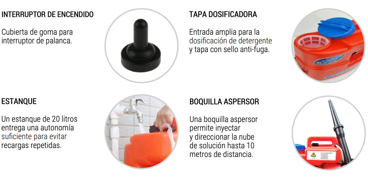Nebulizador Portatil ULV 2000 220V LUSTER