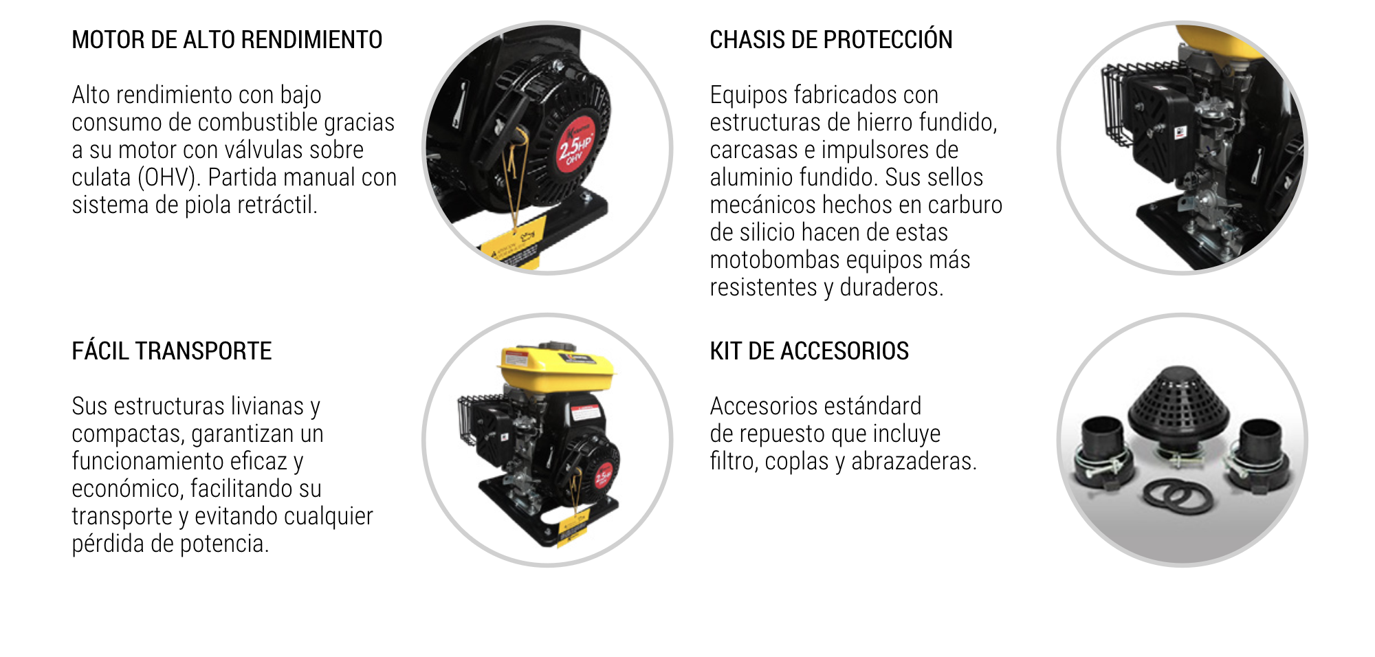 Motobomba Gasolina 1.5X1.5 KRAFTER