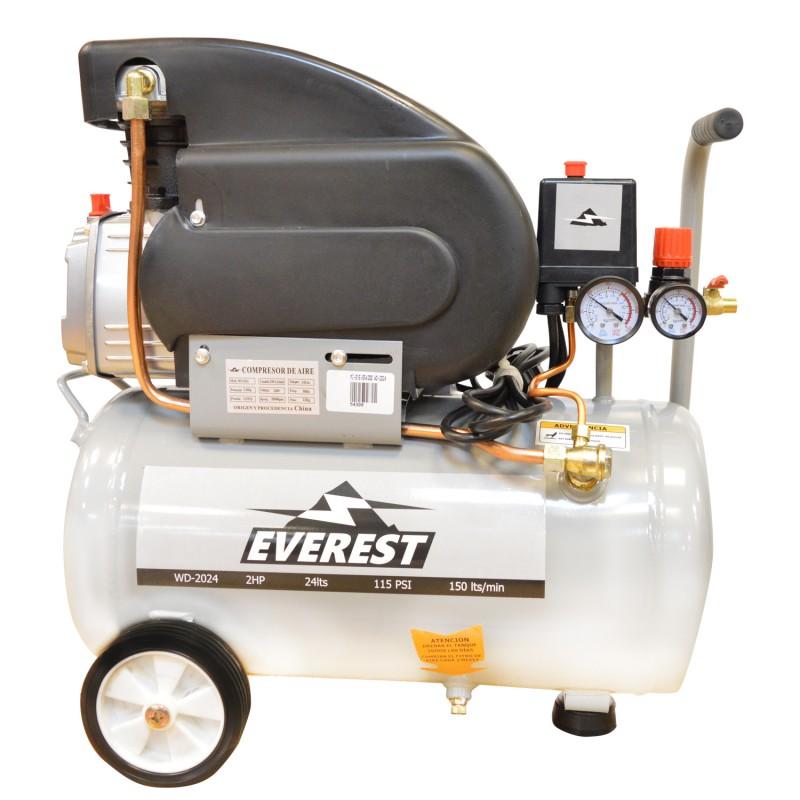 Compresor 24 litros 2 hp Everest - Despacho Gratis