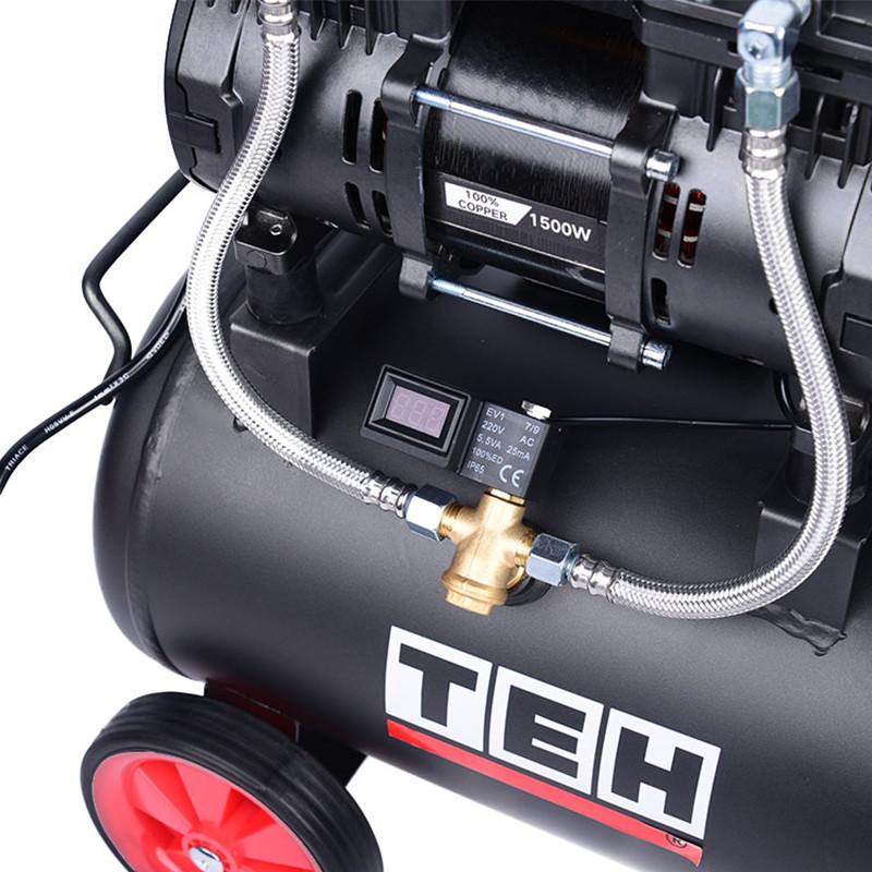 Compresor 24 litros Libre de Aceite 2HP TEHTOOLS