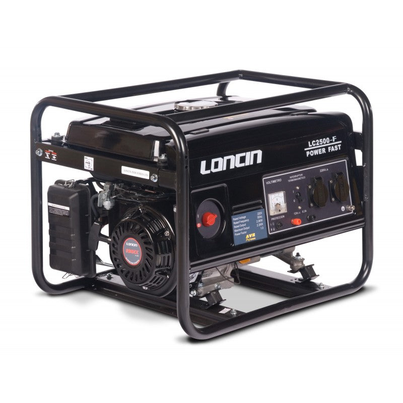 Generador Eléctrico Gasolina de 2,2 Kva Loncin LC2500F