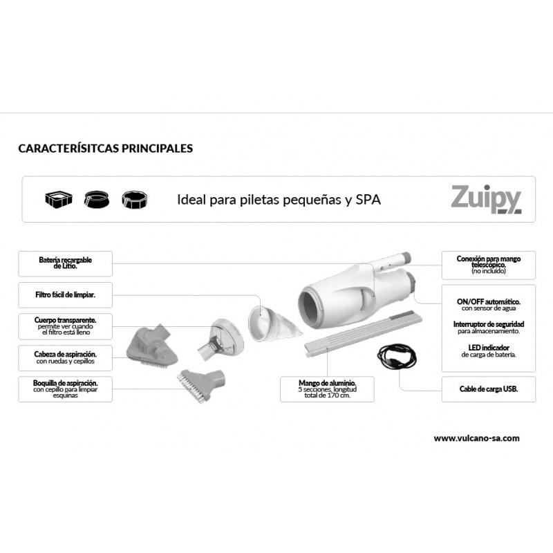 Limpiafondo Zuipy Para Piscinas Armables VULCANO