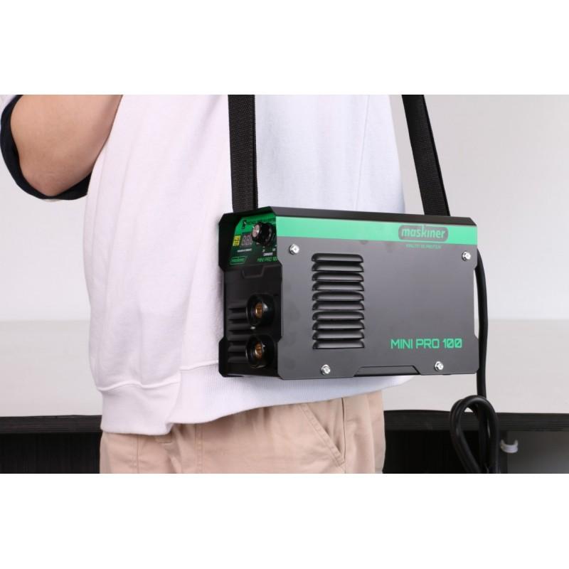 Pack Soldadora Inverter MiniPro 100Amp MASKINER + Máscara Fotosensible + Electrodos