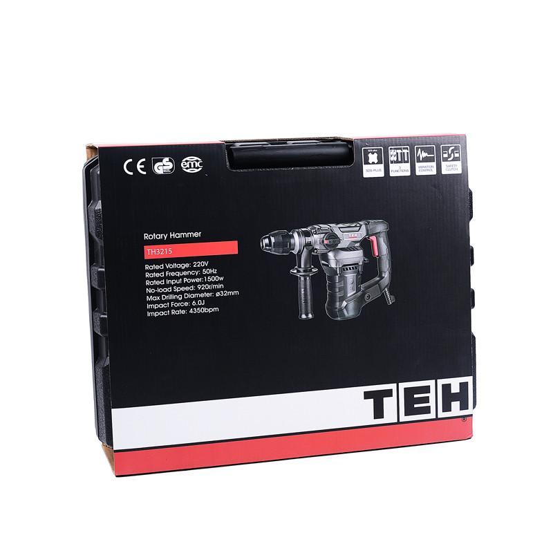 Rotomartillo Perforador 1500w 6.0j 9 Kg TEHTOOLS